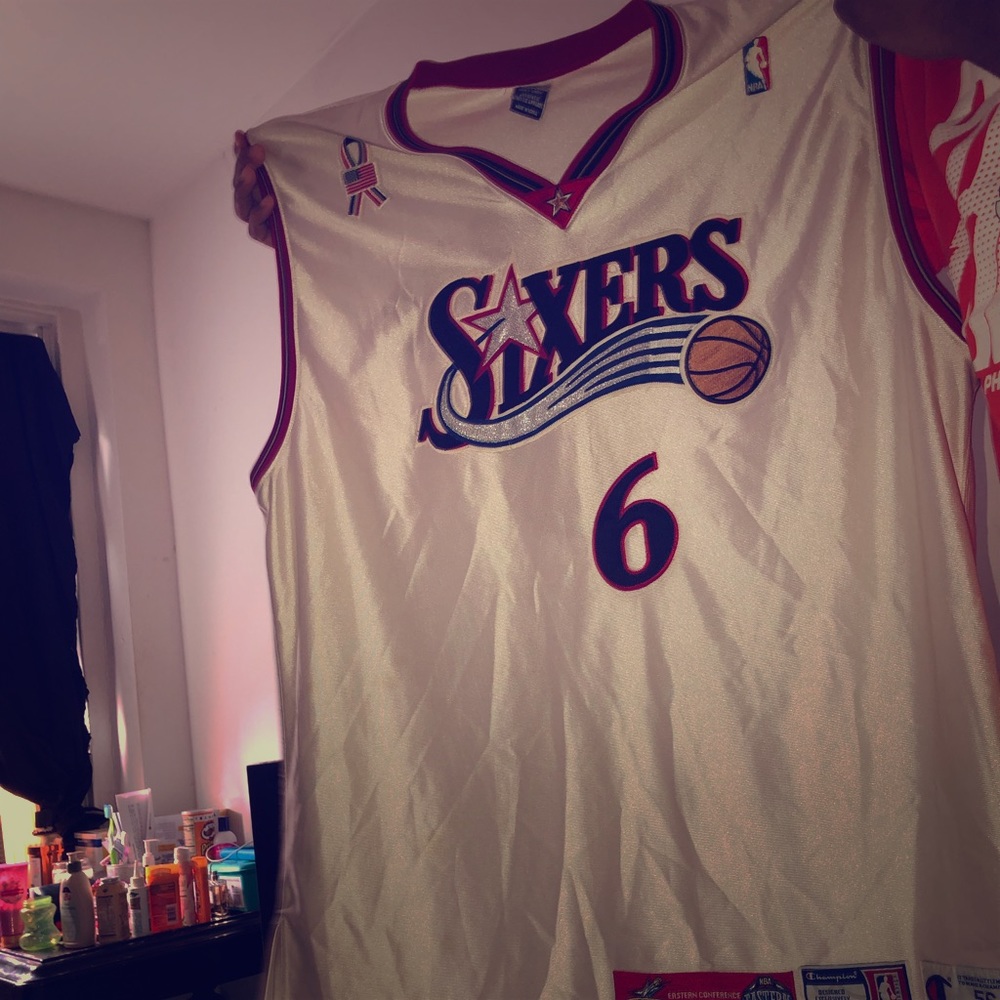 Authentic all star number six Alan Iverson Jersey